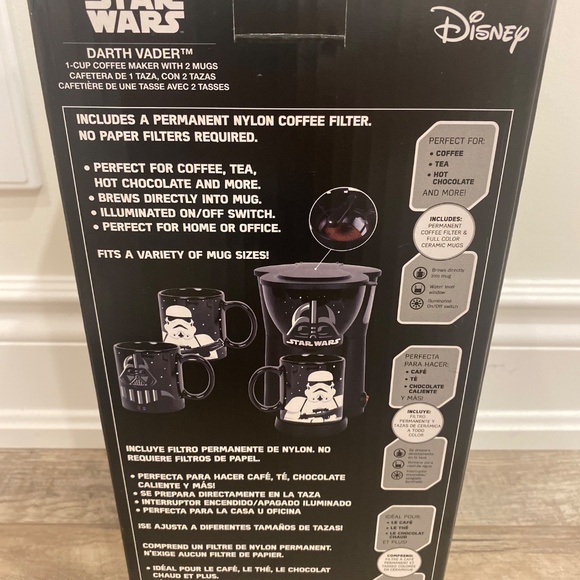 Star Wars coffee machine and 2 mugs - Picture 2 of 3
